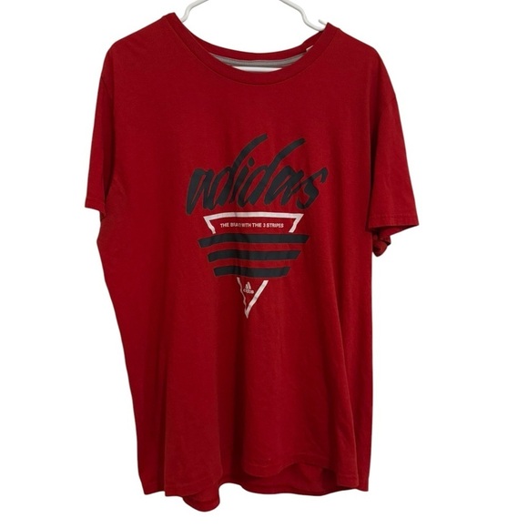 Adidas Red Graphic Tee Size XXL - Picture 1 of 5
